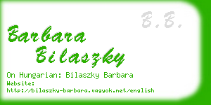 barbara bilaszky business card